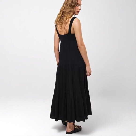 J. Crew Airy gauze tiered maxi dress Size XXS - Picture 3 of 10